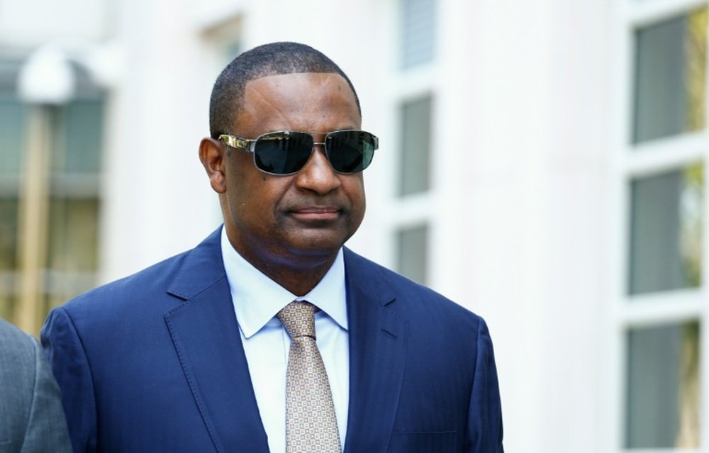 Jeffrey Webb, ex FIFA vice president, leaves his hearing at the Brooklyn Federal Courthouse in New York on August 14, 2015