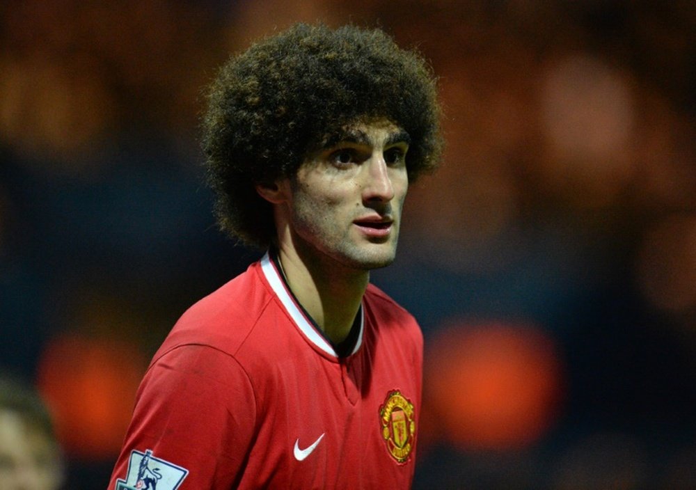 Fellaini in action for Manchester United. AFP