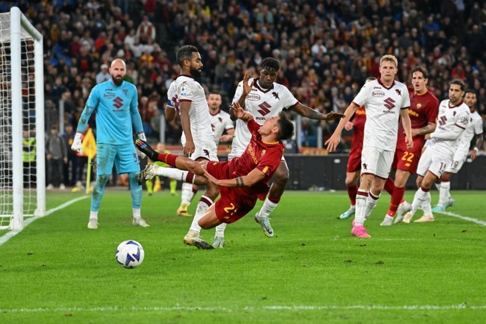 Dybala maquilla a la Roma. AFP