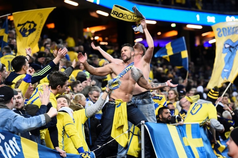 The match was taking place in the second division of Swedish football. AFP.