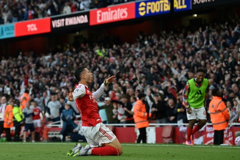 Arsenal salvage dramatic draw with City. AFP