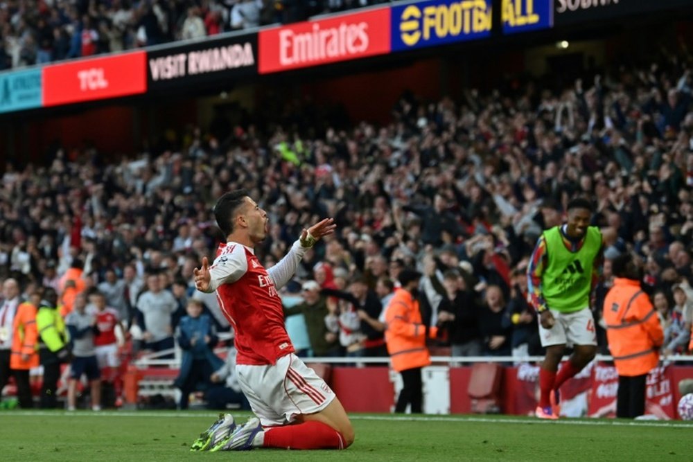 Arsenal salvage dramatic draw with City. AFP