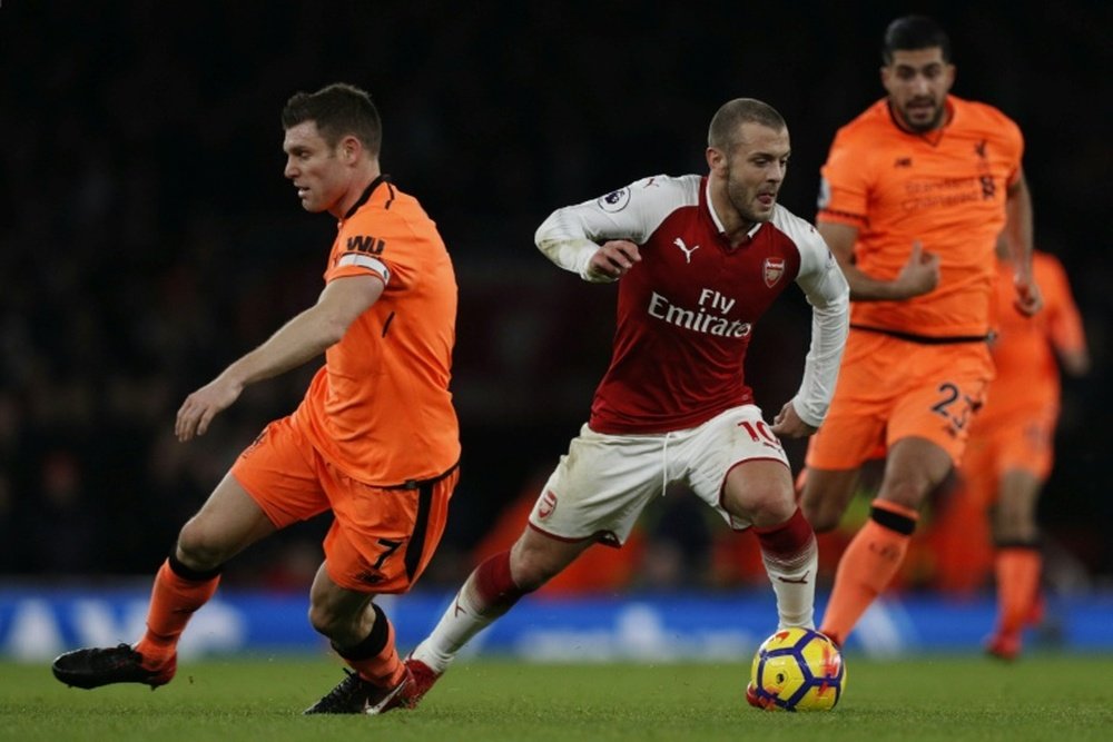 Juventus have enquired about midfielder Jack Wilshere. AFP