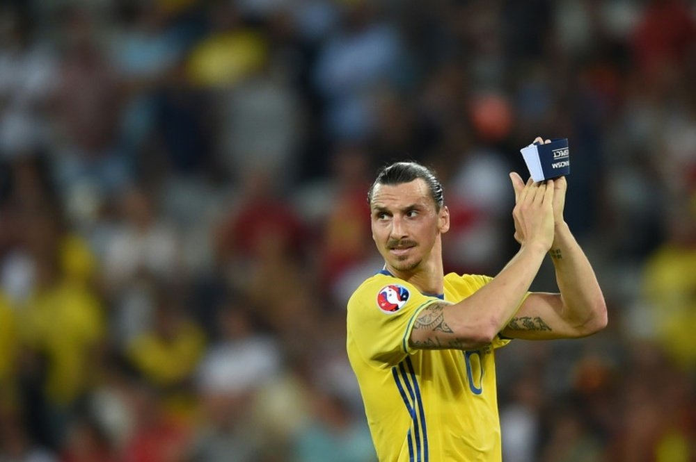 Zlatan Ibrahimovic, de retour avec la Suède à la fin du mois. AFP