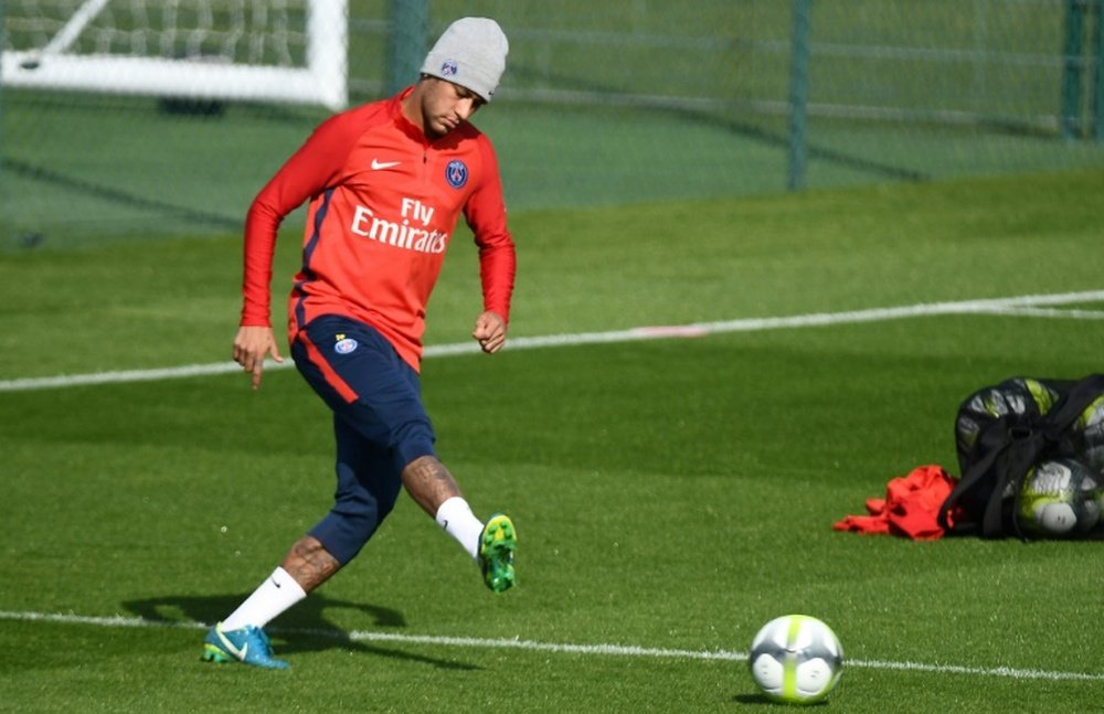 Neymar is expected to be fit for PSG's Champions League game against Bayern Munich this week. AFP