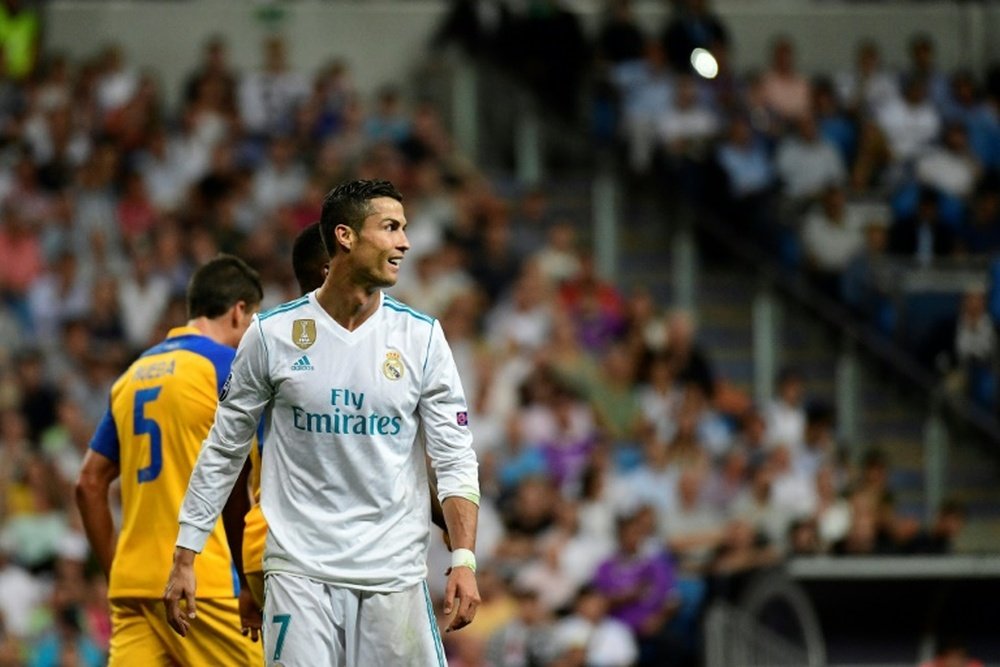 Ronaldo made a decisive return to action in the win against APOEL. AFP