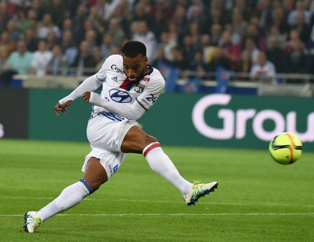 Lyon's forward Alexandre Lacazette could be on the move to PSG this summer. BeSoccer
