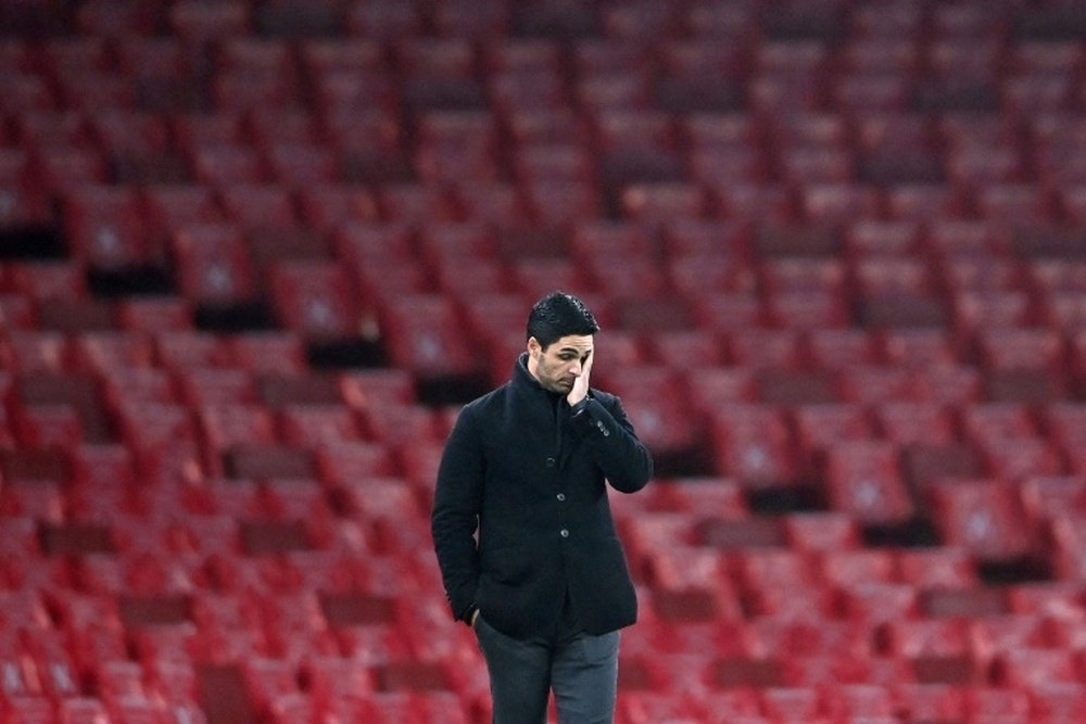 L'entraîneur d'Arsenal a reconnu les difficultés des Gunners. AFP