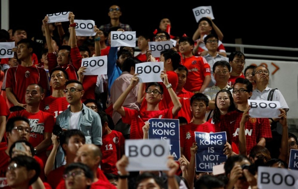 Escándalo en Hong Kong. AFP