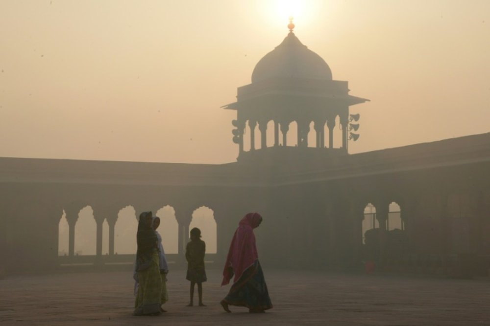 A nice picture of New Delhi. AFP