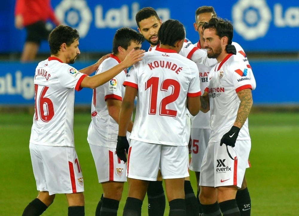 El Sevilla volvió a ganar fuera de casa. AFP