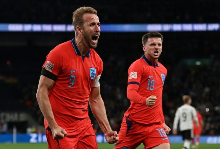 Inglaterra se despide de la Liga A con un empate en Wembley frente a Alemania. AFP