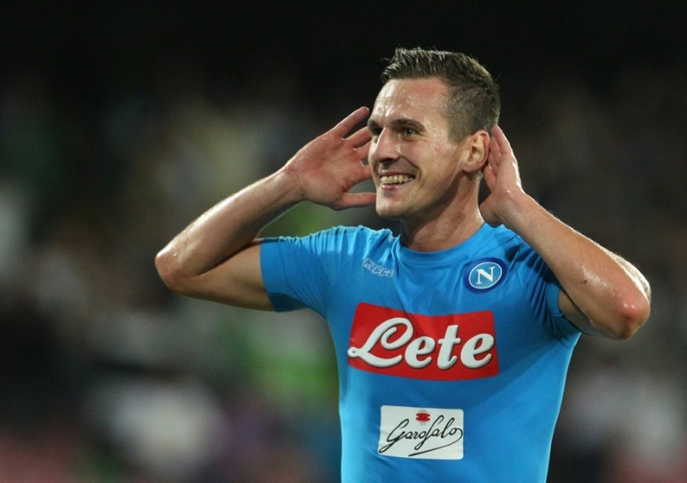 Milik is expected to be out for around four months with a knee injury. AFP