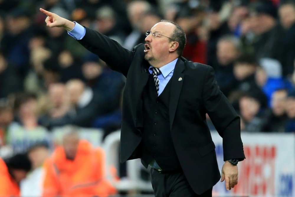 Benitez is reaching the end of his Newcastle contract. AFP.