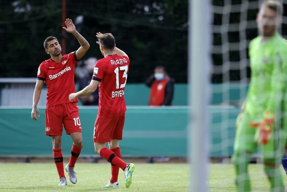 Bayer Leverkusen booked their place in the DFB Pokal final. AFP