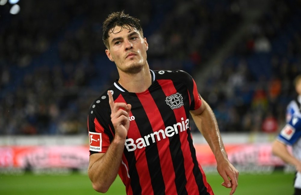 L'attaquant du Bayer Leverkusen, a inscrit un quadruplé en seulement 27 minutes. AFP