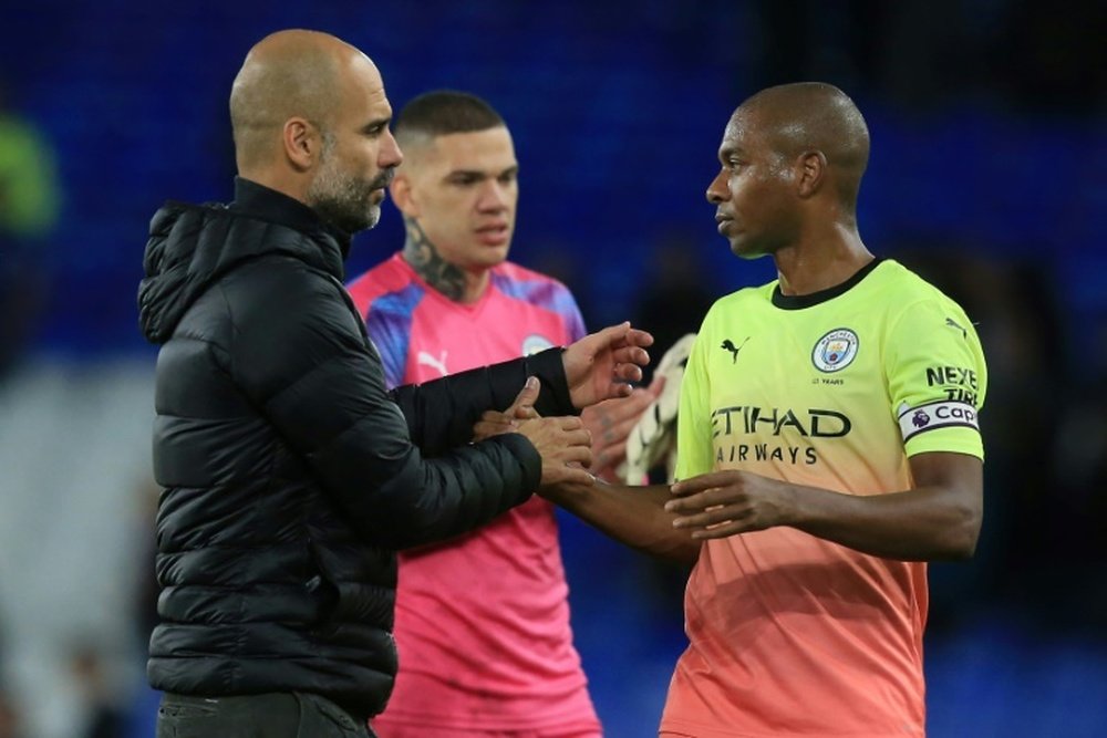 Fernandinho talked about Guardiola's philosophy. AFP