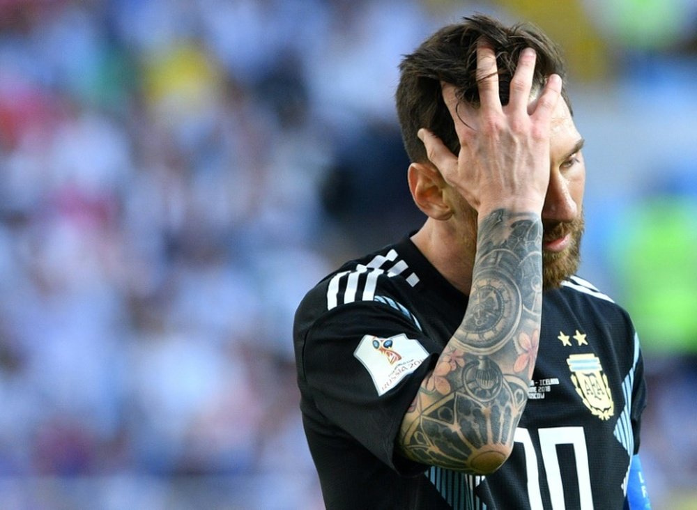 Valdano cree que el problema de Argentina es que depende demasiado de Messi. AFP