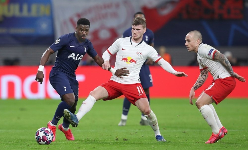 Timo Werner podría provocar una pequeña hecatombe en el Liverpool. AFP/Archivo