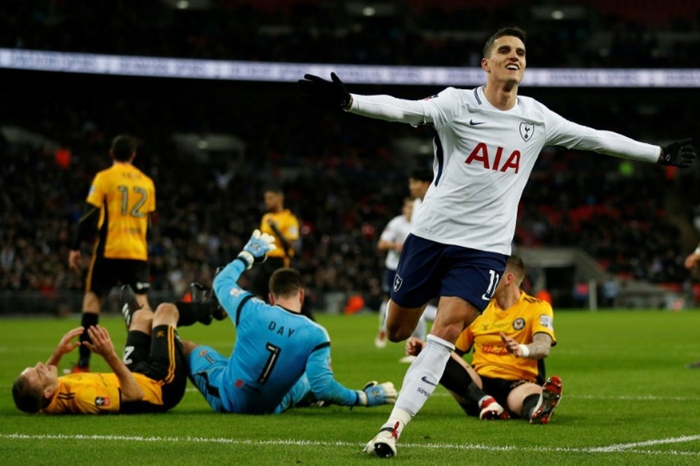 Erik Lamela se reencontró hace un mes con el gol, y ha vuelto a la primera línea. AFP/Archivo