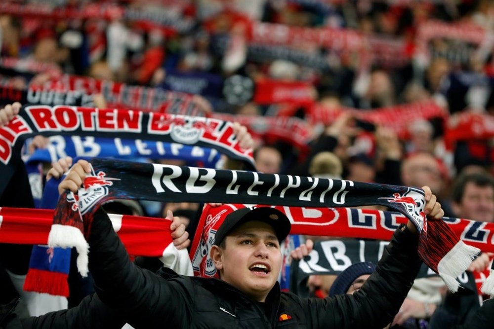El RB Leipzig podría jugar con 8.500 espectadores en su estadio. AFP