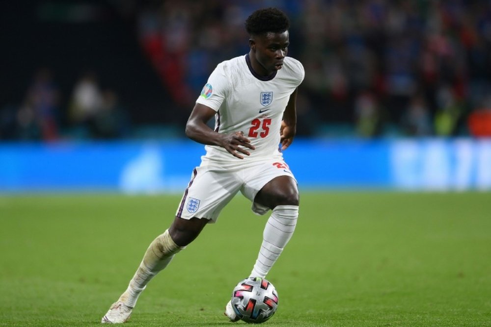 Arsenal déclare Bukayo Saka intransférable. afp