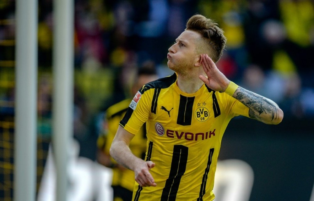 O Dortmund bateu o Leipzig por 4-1. AFP