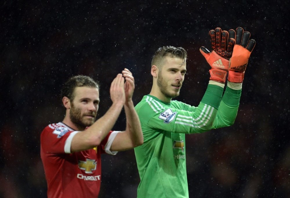 Mata and De Gea are the most important in the team. AFP