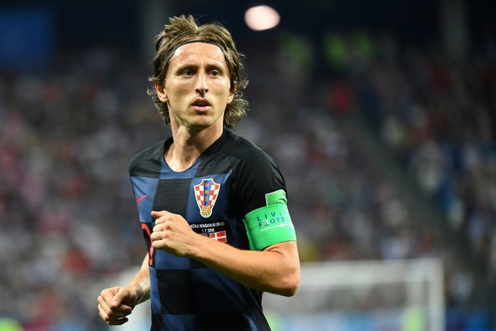 Luka Modric was named player of the tournament after captaining Croatia to the World Cup final. AFP