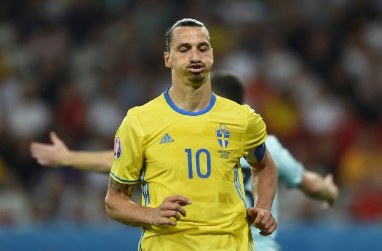 Zlatan Ibrahimovic in action for Sweden at Euro 2016. BeSoccer