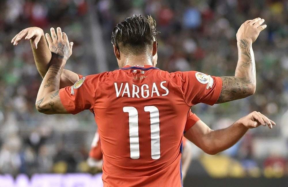 El goleador chileno, en el punto de mira del Celta. AFP