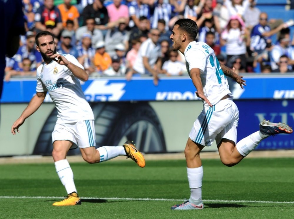 Ceballos marcó dos goles ante el Alavés. AFP