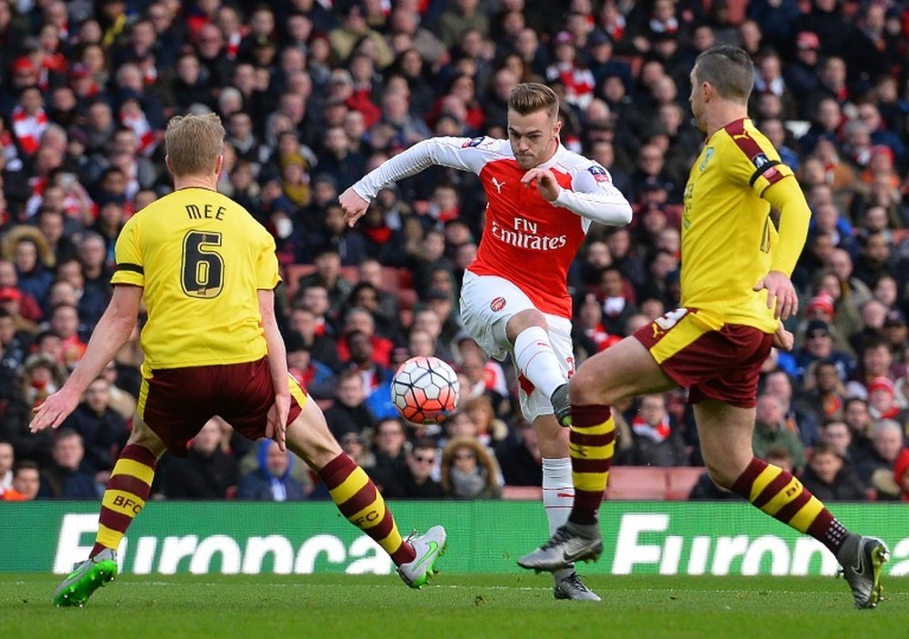 Arsenal defender Callum Chambers, 23, could be on his way to Craven Cottage. AFP