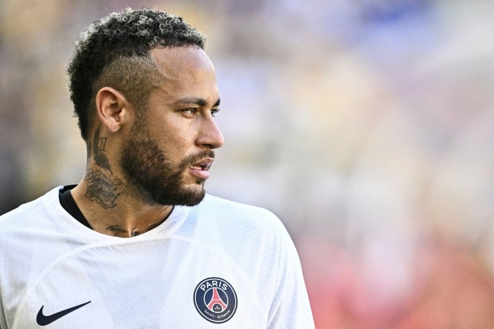 Neymar était blessé lorsqu'il a signé au PSG. afp