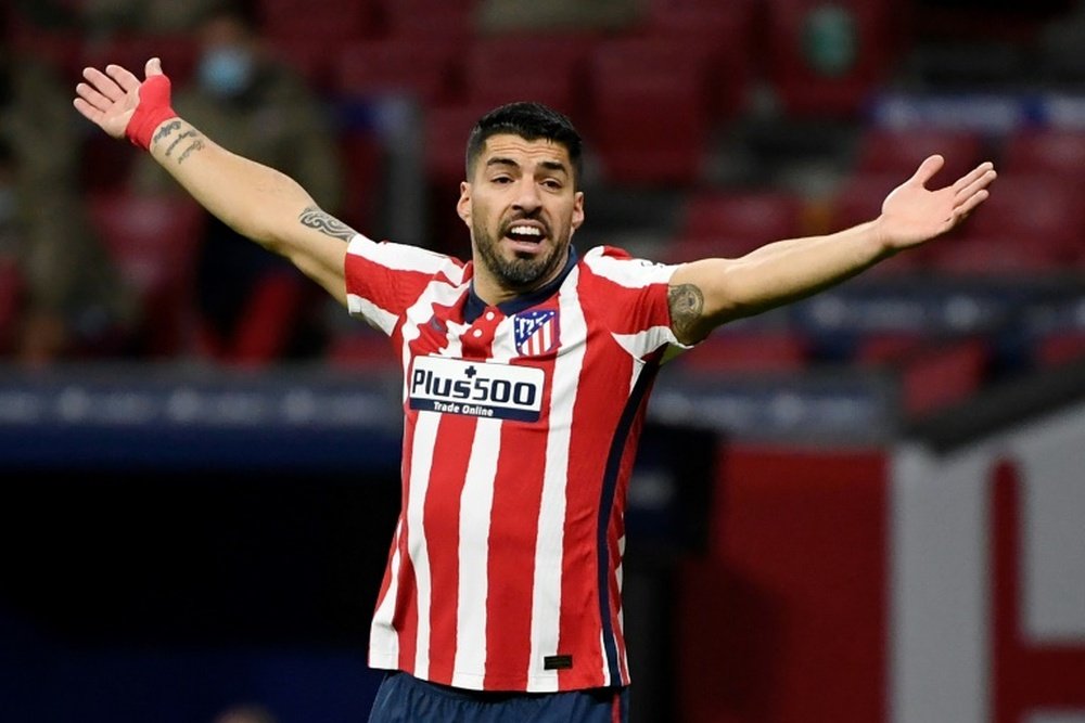 Luis Suárez puede marcharse gratis del Atlético el 30 de junio. AFP