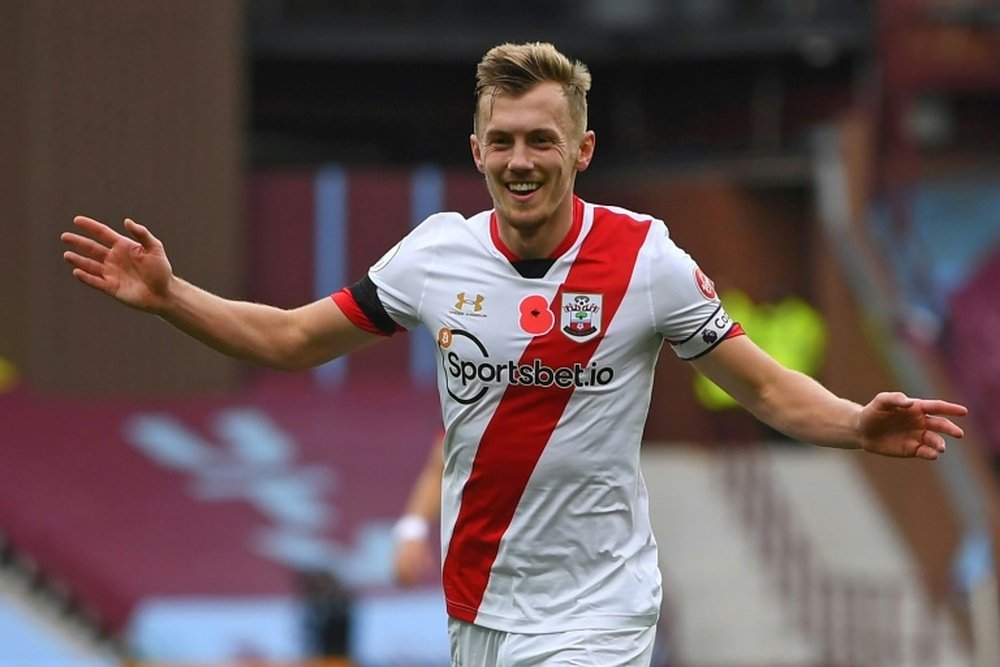 Ward-Prowse has scored eight goals so far this season. AFP