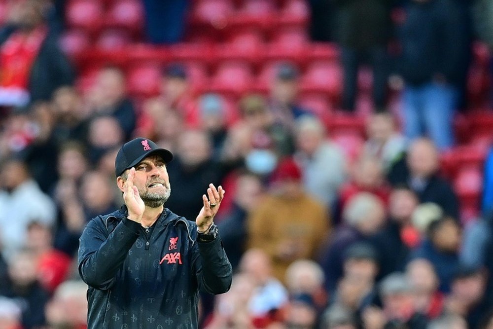 Klopp analysed the thrashing win over United. AFP