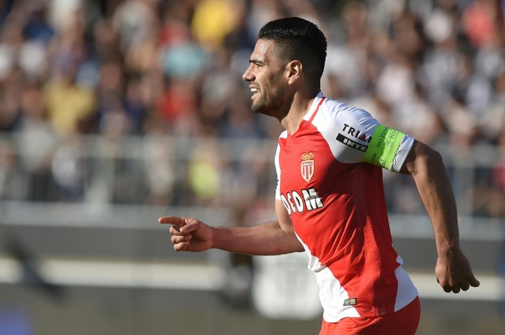 Falcao marcou o gol que deu a vitória ao Monaco. AFP