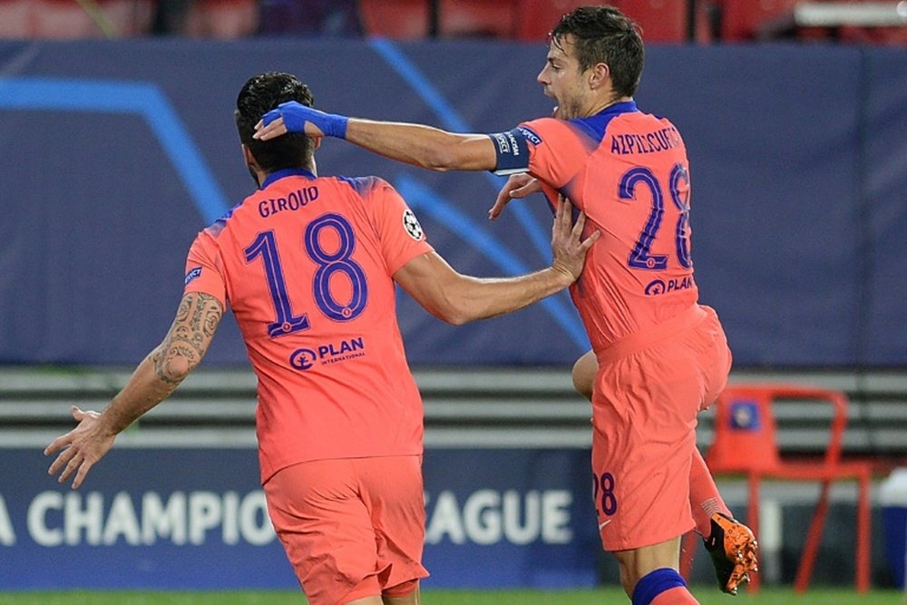 Giroud got four v Sevilla, but he may not start v Leeds. AFP