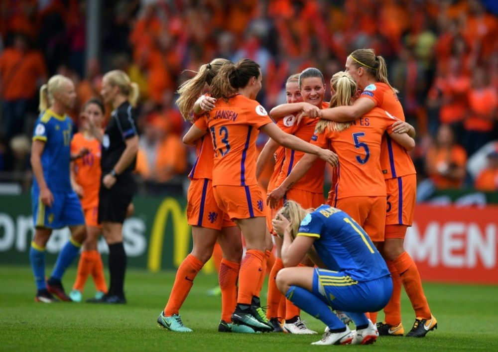Lieke Martens and Vivianne Miedema handed hosts the Netherlands a 2-0 win over Sweden. AFP