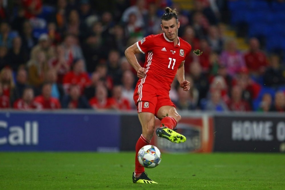 Bale se siente bien con Gales. AFP