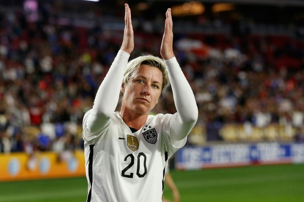 Abby Wambach, pictured on December 13, 2015, says the US Soccer Federation should fire mens coach Jurgen Klinsmann