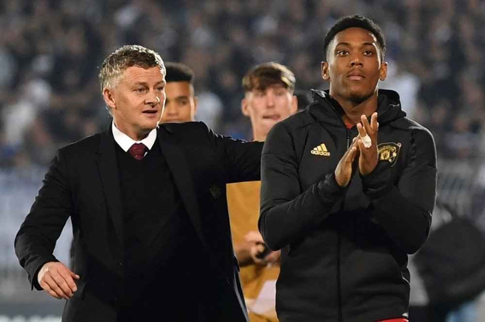 Solskjaer n'est pas inquiet pour Anthony Martial. afp