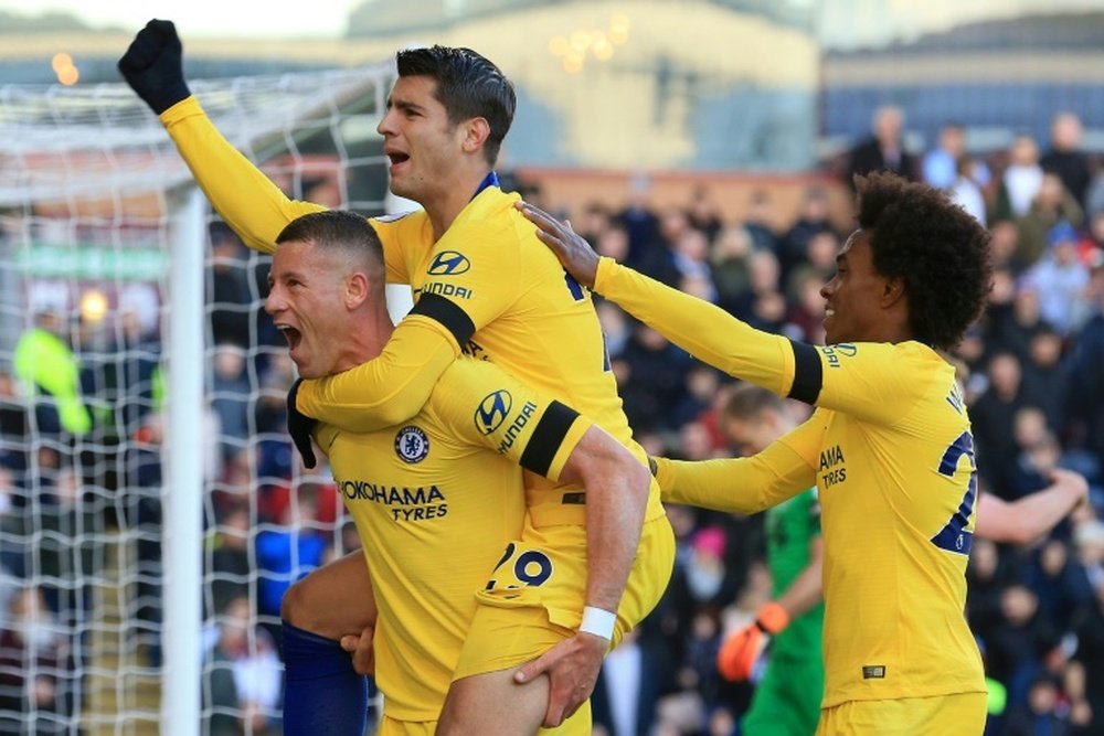 Barkley, Morata and Willian all socred. AFP