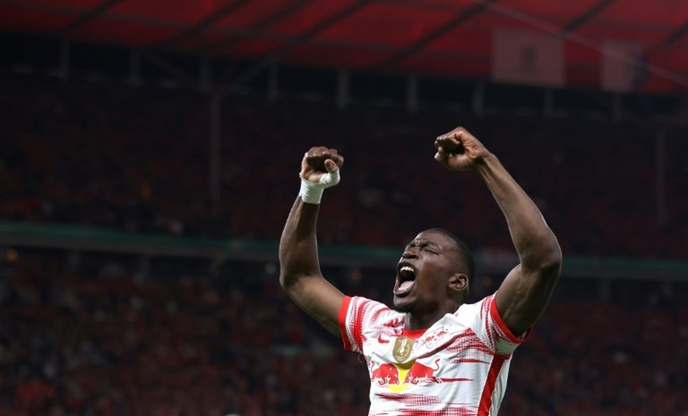 Mukiele en négociations contractuelles d'après le RB Leipzig. afp