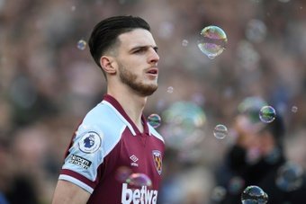 Declan Rice has been targeted by the PL big six in recent years. AFP