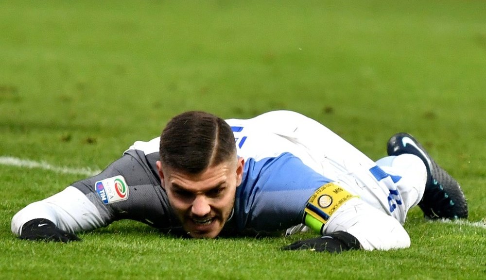 El Inter ha vuelto a mostrar su peor cara. AFP