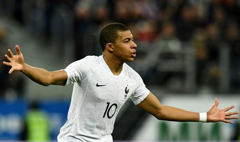 Mbappe was on form as France eased to victory over Russia. AFP