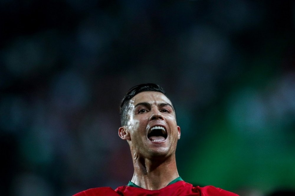 Cristiano Ronaldo rompió una nueva barrera. AFP