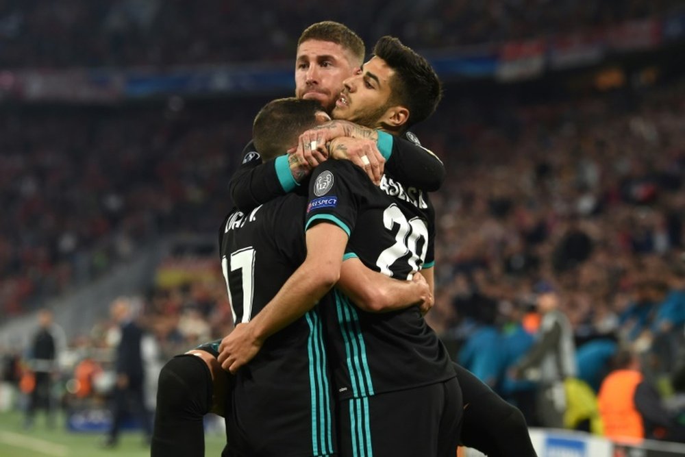 Asensio secured victory for Real Madrid against Bayern. AFP